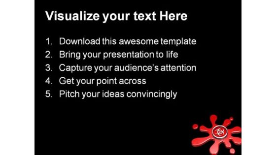 Biohazard And Blood Symbol PowerPoint Themes And PowerPoint Slides 0511