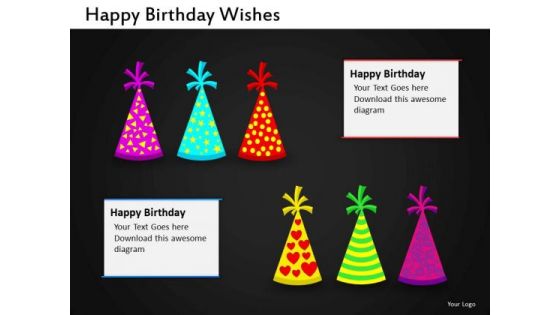 Birthday Caps PowerPoint Slides Clown Caps Ppt Templates