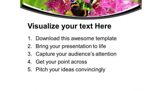 Black And Yellow Butterfly For Nature Theme PowerPoint Templates Ppt Backgrounds For Slides 0513