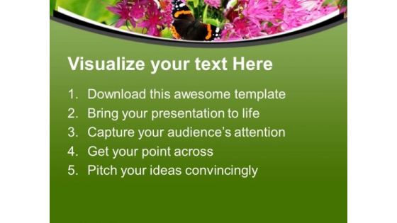 Black And Yellow Butterfly For Nature Theme PowerPoint Templates Ppt Backgrounds For Slides 0513