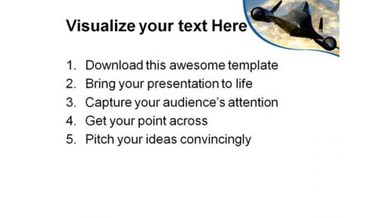 Black Bird Army Americana PowerPoint Themes And PowerPoint Slides 0511