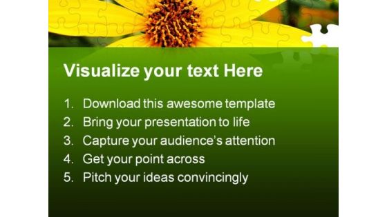 Black Eyed Susans Nature PowerPoint Templates And PowerPoint Backgrounds 0211