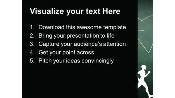 Blackboard And Heart Showing Medical PowerPoint Templates And PowerPoint Themes 0412
