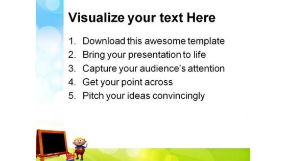 Blank Chalkboard Education PowerPoint Themes And PowerPoint Slides 0511