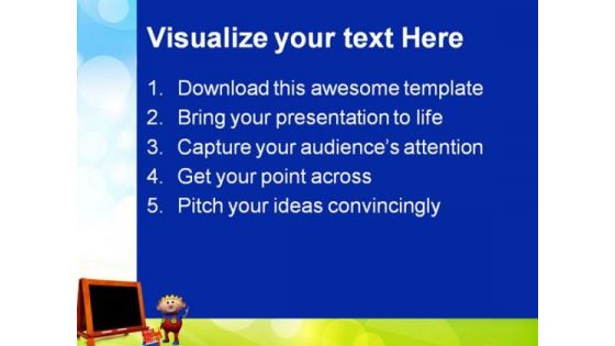 Blank Chalkboard Education PowerPoint Themes And PowerPoint Slides 0511