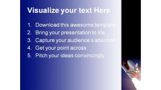 Blast Off Science PowerPoint Templates And PowerPoint Backgrounds 0511