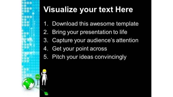 Block And Prevent Unwanted Data By Dsl PowerPoint Templates Ppt Backgrounds For Slides 0713