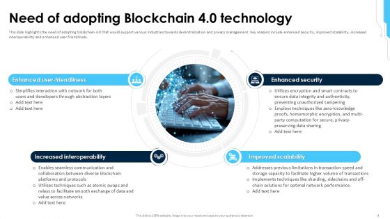 Blockchain 4 0 Driving the Digital Evolution PPT Example BCT CD V