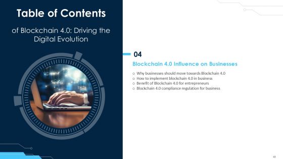 Blockchain 4 0 Driving the Digital Evolution PPT Example BCT CD V