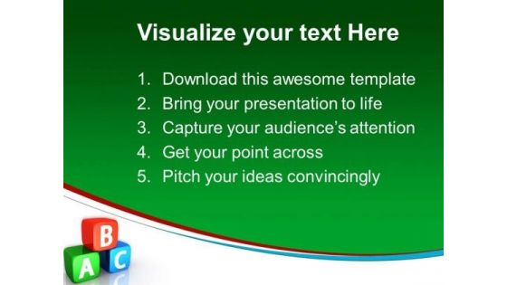 Blocks Education PowerPoint Templates And PowerPoint Themes 0512