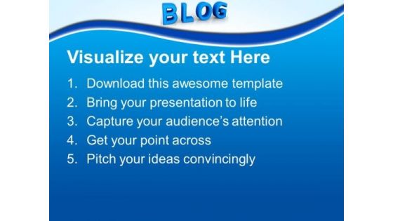 Blog Communication PowerPoint Templates And PowerPoint Themes 0712