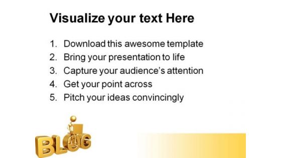 Blog Computer PowerPoint Themes And PowerPoint Slides 0411