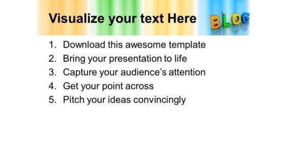 Blog Information Technology PowerPoint Templates And PowerPoint Themes 0712