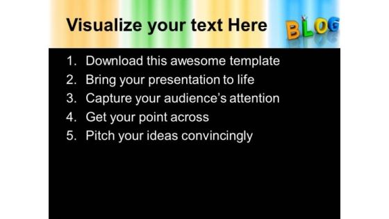 Blog Information Technology PowerPoint Templates And PowerPoint Themes 0712
