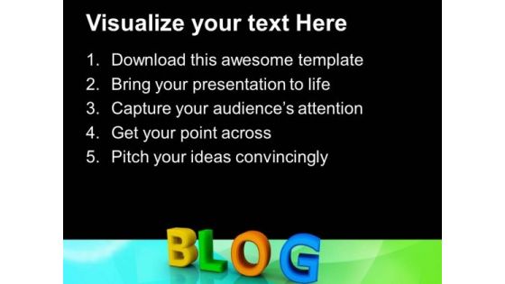 Blog Internet PowerPoint Templates And PowerPoint Themes 0712