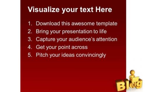 Blog Writing Is A New Concept PowerPoint Templates Ppt Backgrounds For Slides 0613