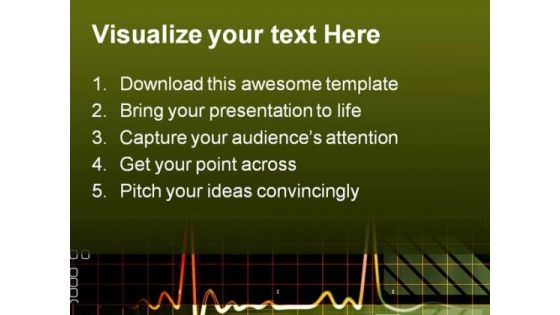 Blood Cells With Ecg Medical PowerPoint Themes And PowerPoint Slides 0211