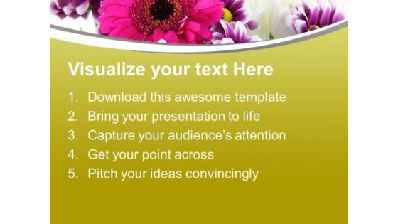 Blooming Flowers Beauty Of Nature PowerPoint Templates Ppt Backgrounds For Slides 0613
