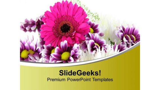 Blooming Flowers Beauty Of Nature PowerPoint Templates Ppt Backgrounds For Slides 0613