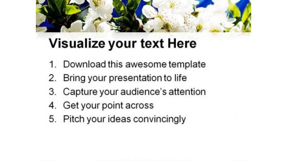 Blooming Flowers Nature PowerPoint Templates And PowerPoint Backgrounds 0311