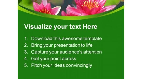 Blooming Lily Nature PowerPoint Templates And PowerPoint Backgrounds 0211