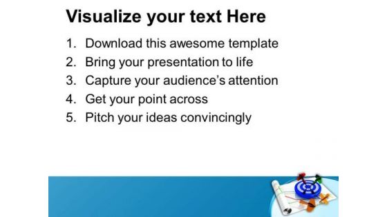 Blue And White Target Success PowerPoint Templates Ppt Backgrounds For Slides 0713