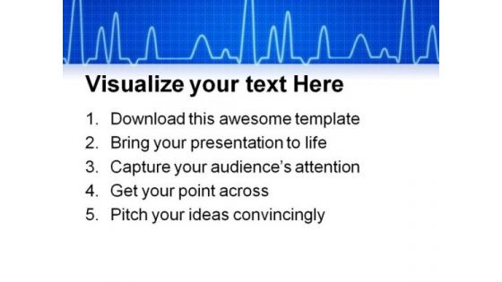 Blue Cardiogram Medical PowerPoint Templates And PowerPoint Backgrounds 0211