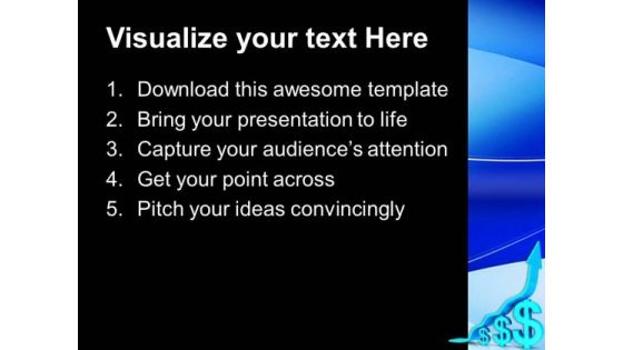 Blue Dollar Graph Up Business PowerPoint Templates And PowerPoint Themes 0712