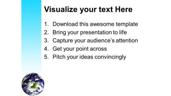 Blue Earth Environment PowerPoint Templates And PowerPoint Themes 0812