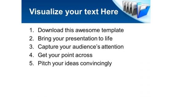 Blue Folder Internet PowerPoint Templates And PowerPoint Themes 0812