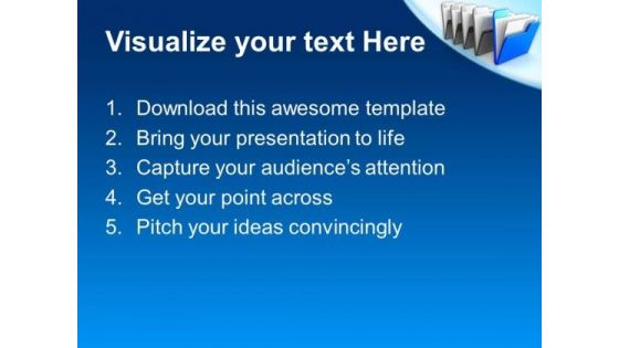 Blue Folder Internet PowerPoint Templates And PowerPoint Themes 0812