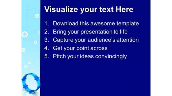 Blue Jigsaw Puzzles Business Process Cycle PowerPoint Templates Ppt Backgrounds For Slides 0513