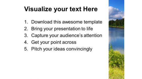 Blue Lake Nature PowerPoint Templates And PowerPoint Themes 0512