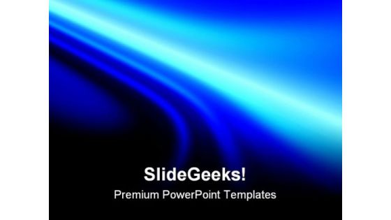 Blue Neon Light Abstract PowerPoint Templates And PowerPoint Backgrounds 0611