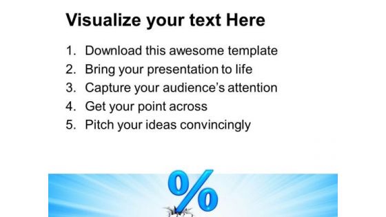 Blue Percentage Business PowerPoint Templates And PowerPoint Themes 0812