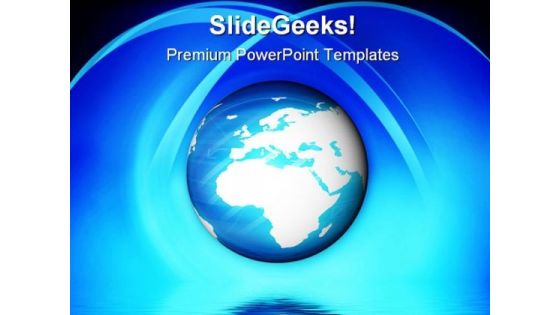 Blue Planet Earth PowerPoint Templates And PowerPoint Backgrounds 0411