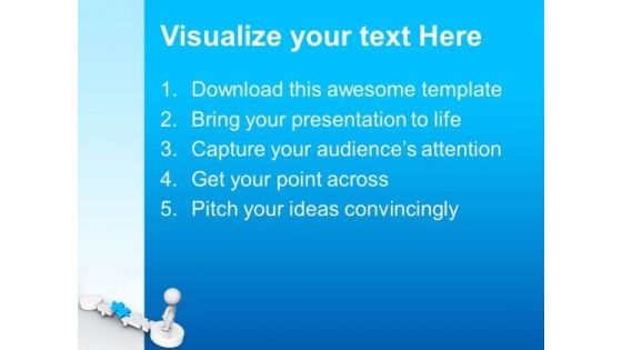 Blue Puzzle Business PowerPoint Templates And PowerPoint Themes 1012