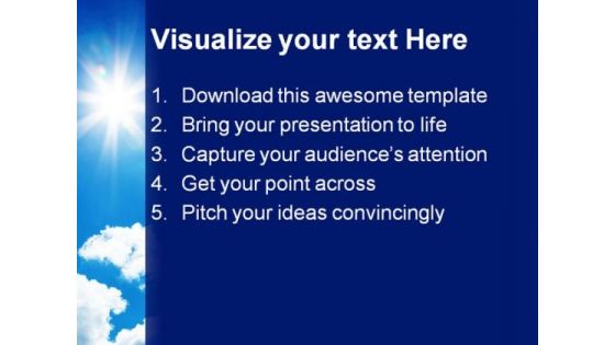Blue Sky01 Nature PowerPoint Templates And PowerPoint Backgrounds 0811
