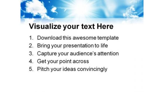 Blue Sky Nature PowerPoint Templates And PowerPoint Backgrounds 0611