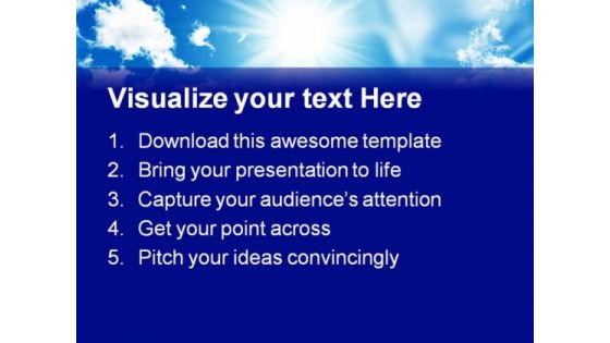 Blue Sky Nature PowerPoint Templates And PowerPoint Backgrounds 0611