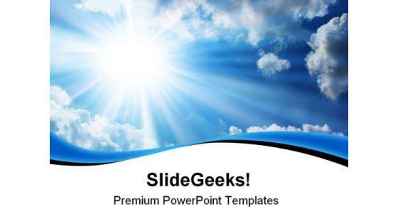 Blue Sky Nature PowerPoint Templates And PowerPoint Backgrounds 0811