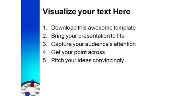 Blue Winner Competition PowerPoint Themes And PowerPoint Slides 0611