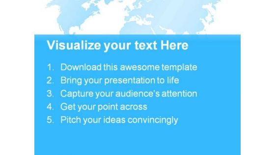 Blue World Map Abstract PowerPoint Templates And PowerPoint Backgrounds 0511