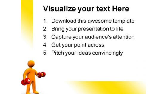 Body Building Health PowerPoint Themes And PowerPoint Slides 0411