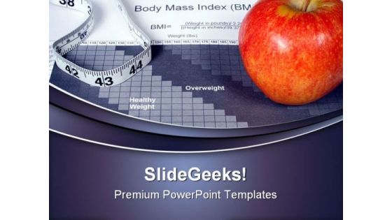 Body Mass Index Chart Health PowerPoint Templates And PowerPoint Backgrounds 0211