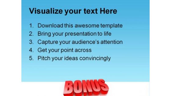 Bonus Business PowerPoint Background And Template 1210