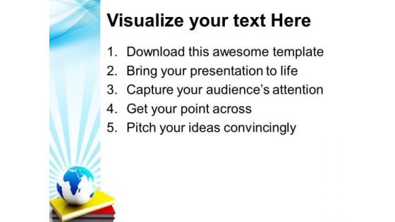 Book And Globe Business PowerPoint Templates And PowerPoint Themes 0812