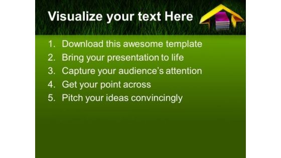 Book And Imaginary House Future PowerPoint Templates Ppt Backgrounds For Slides 0213