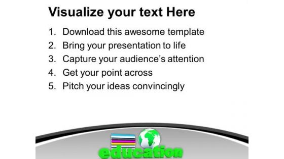Book And Mini Global Future PowerPoint Templates Ppt Backgrounds For Slides 1212