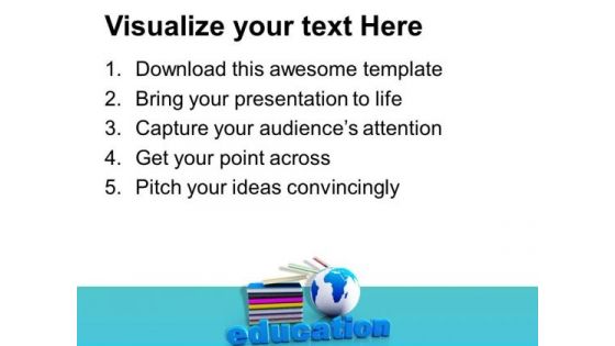 Book And Mini Global Metaphor PowerPoint Templates And PowerPoint Themes 1012